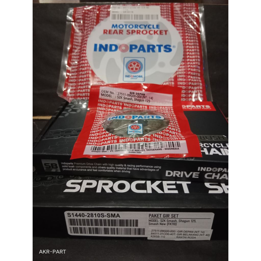 GIR SET SUZUKI SMASH, SHOGUN 125 , SMASH NEW (FK110) 100%ORIGINAL INDOPART