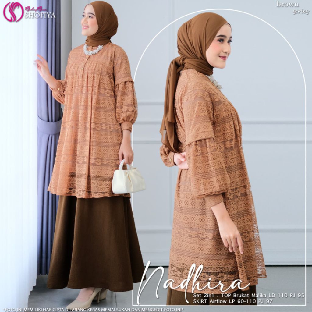 (NEW)SETELAN WANITA NADHIRA OOTD FASHION MUSLIM//SETELAN MELIA /VALDA// BY SHOFIYA