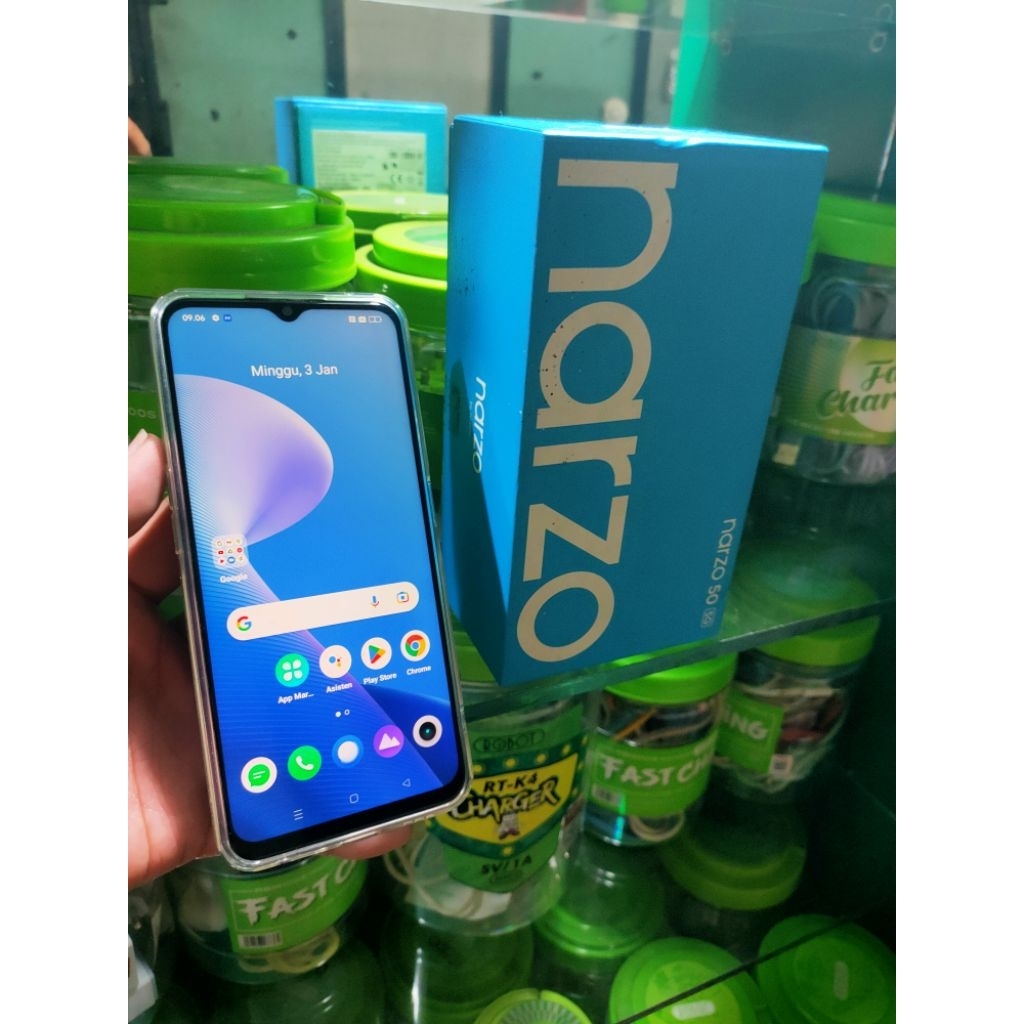 relmi narzo 50 5g ram 6/126 Fuldus