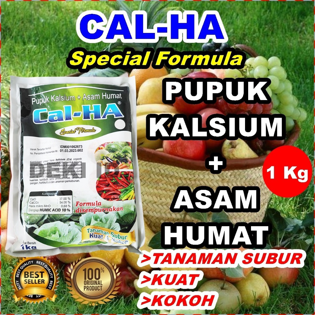 KODE I99D Cal Ha Pupuk Kalsium Organik Plus Asam Humat Calcium Humic Acid Calha 1 Kg