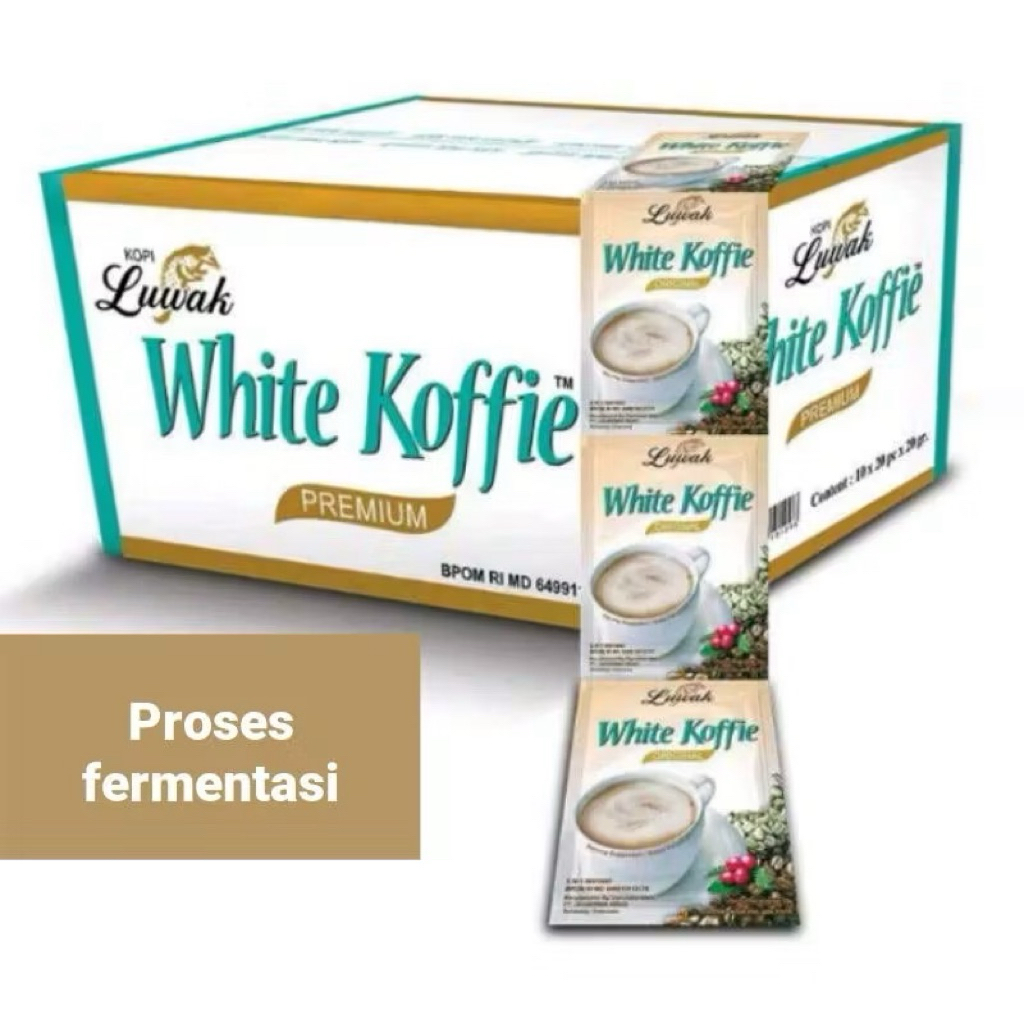 

Luwak White Coffee 10 x 20gr - 1 renceng isi 10 / COD
