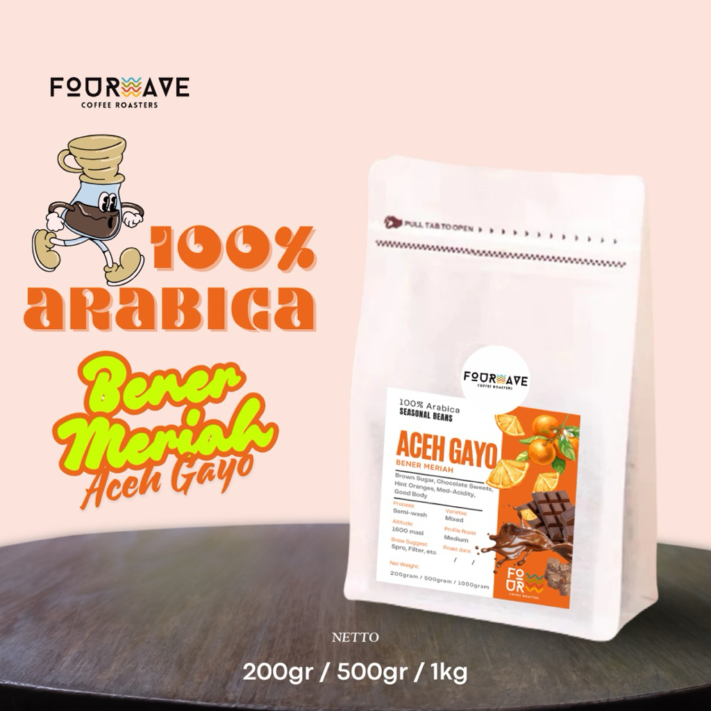 

Arabica Bener Meriah Aceh Gayo - Single Origins by Fourwave roasters