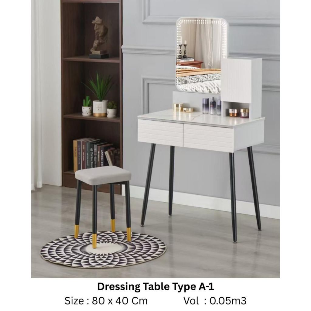 MEJA RIAS LAMPU LED/MEJA RIAS LAMPU TOUCH SCREEN - MEJA RIAS MODERN MINIMALIS - MEJA RIAS LAMPU - ME