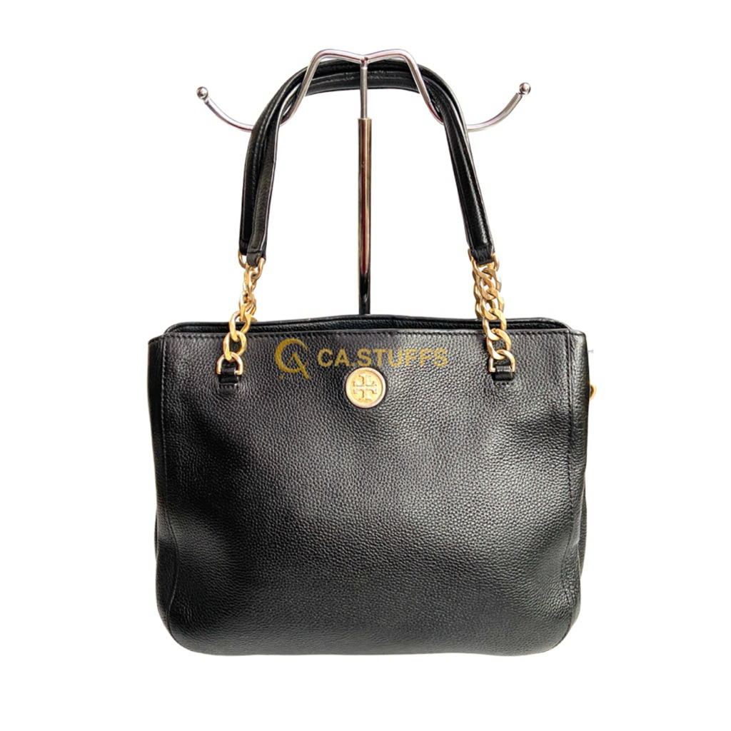 Preloved Tory Burch TB Mason Triple Compartment Tote Bag