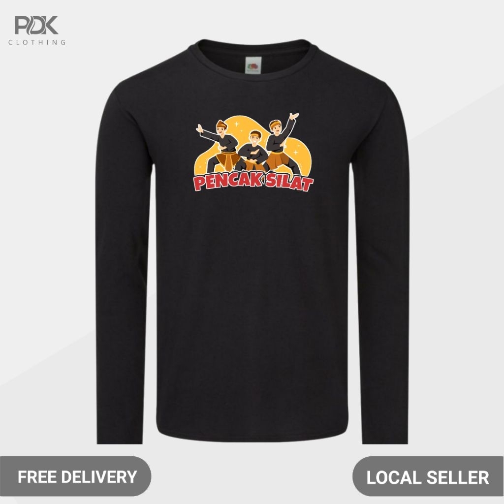Kaos Pria Baju Lengan Panjang Pencak Silat