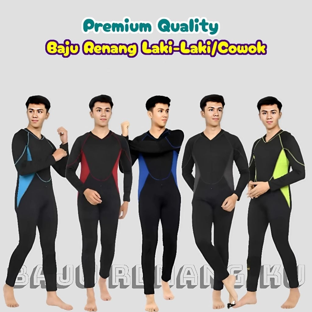Baju renang  laki laki baju renang pria wanita dewasa baju renang cowok cewek panjang baju renang la