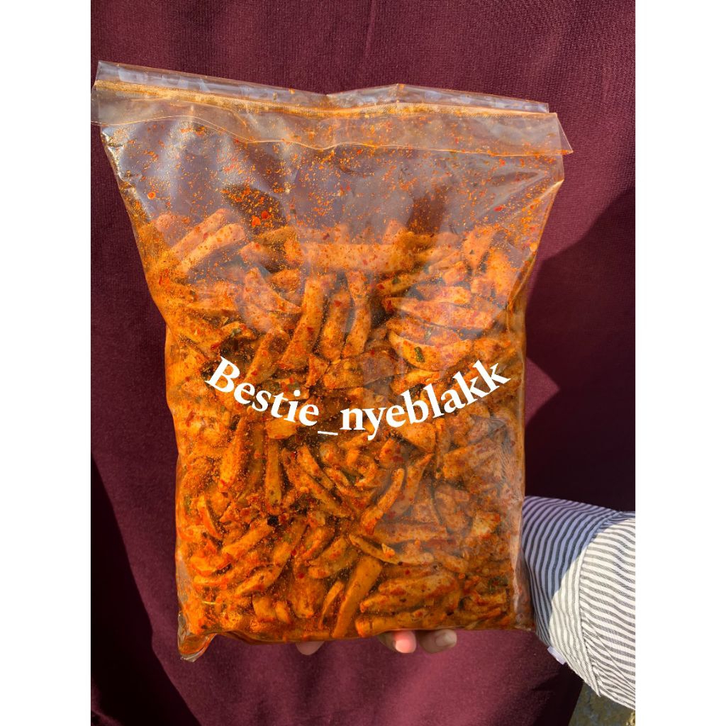 

Basreng stik Basreng pedas daun jeruk Kemasan 1kg