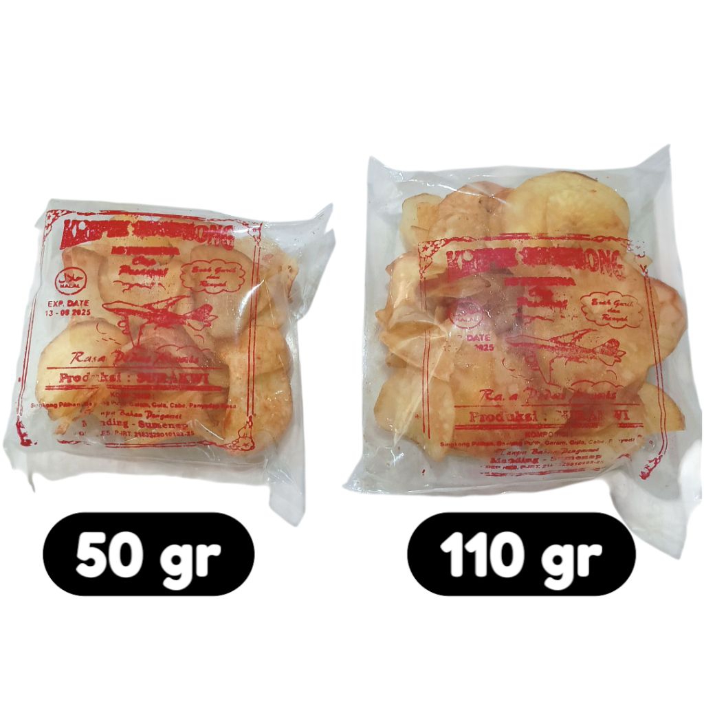 

Keripik Singkong Kuning ( Mentega ) Khas Sumenep Cap Pesawat