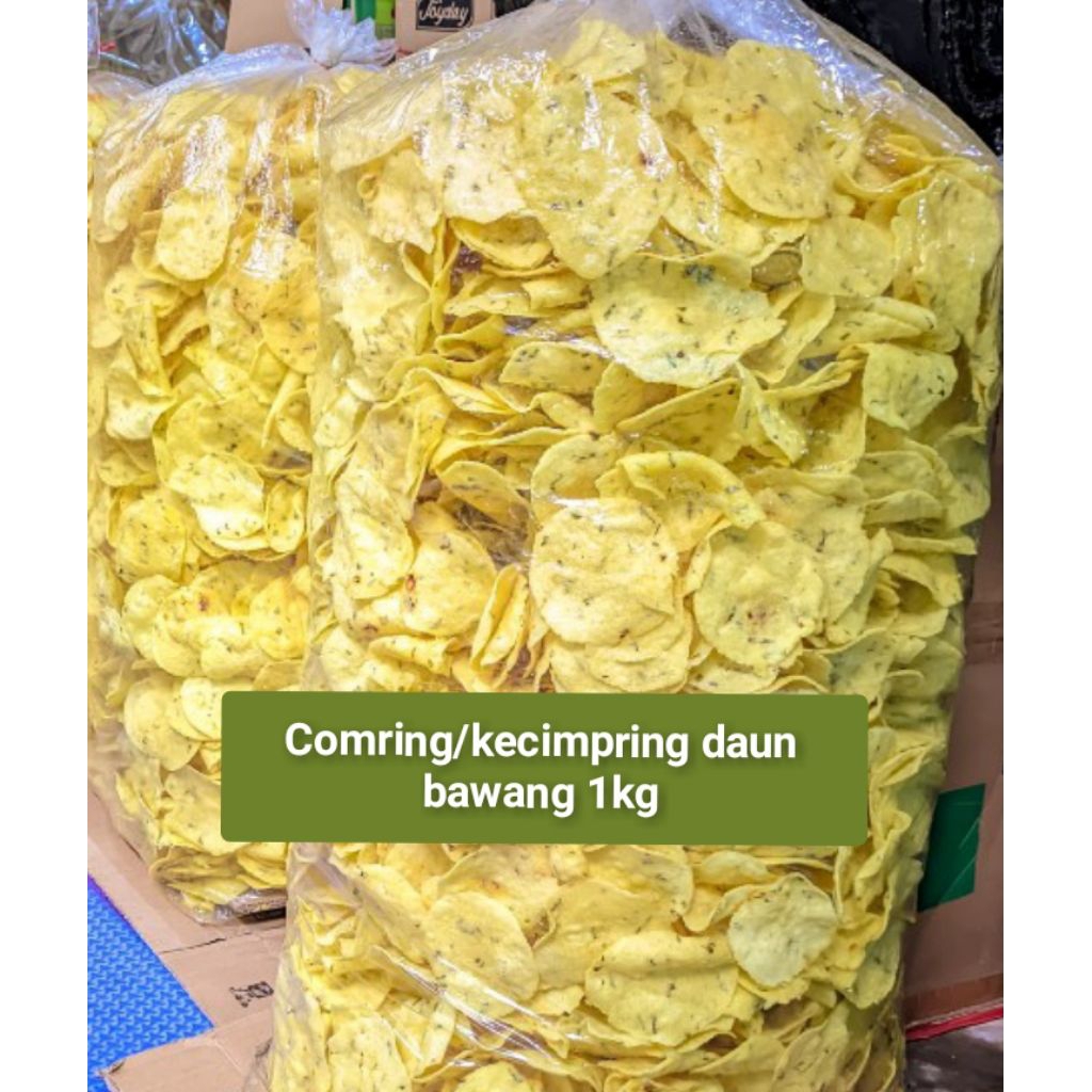 

Comring/kecimpring daun bawang kriuk asin gurih