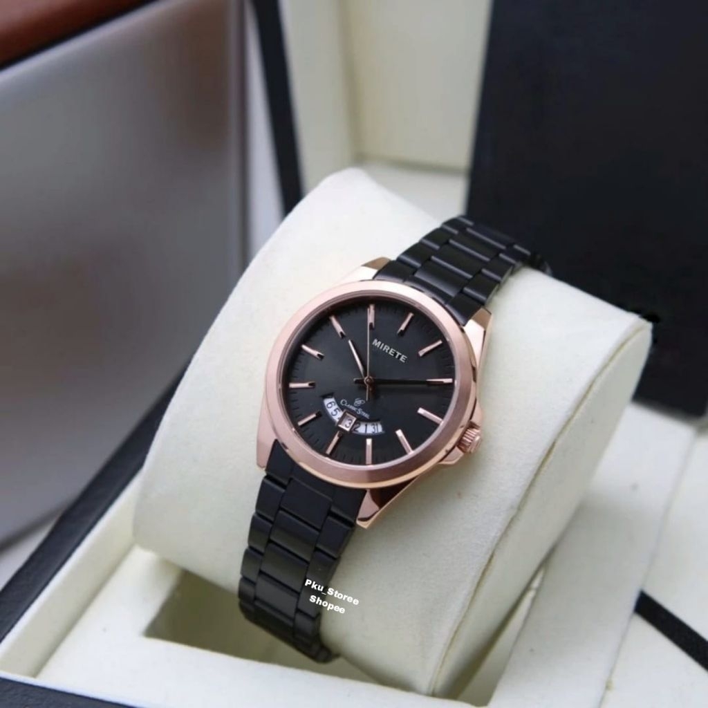 Analog Watch Original Mirete JAM Tangan Analog Terbarh Fashion Simple Elegan Casual Formal Terbaru D