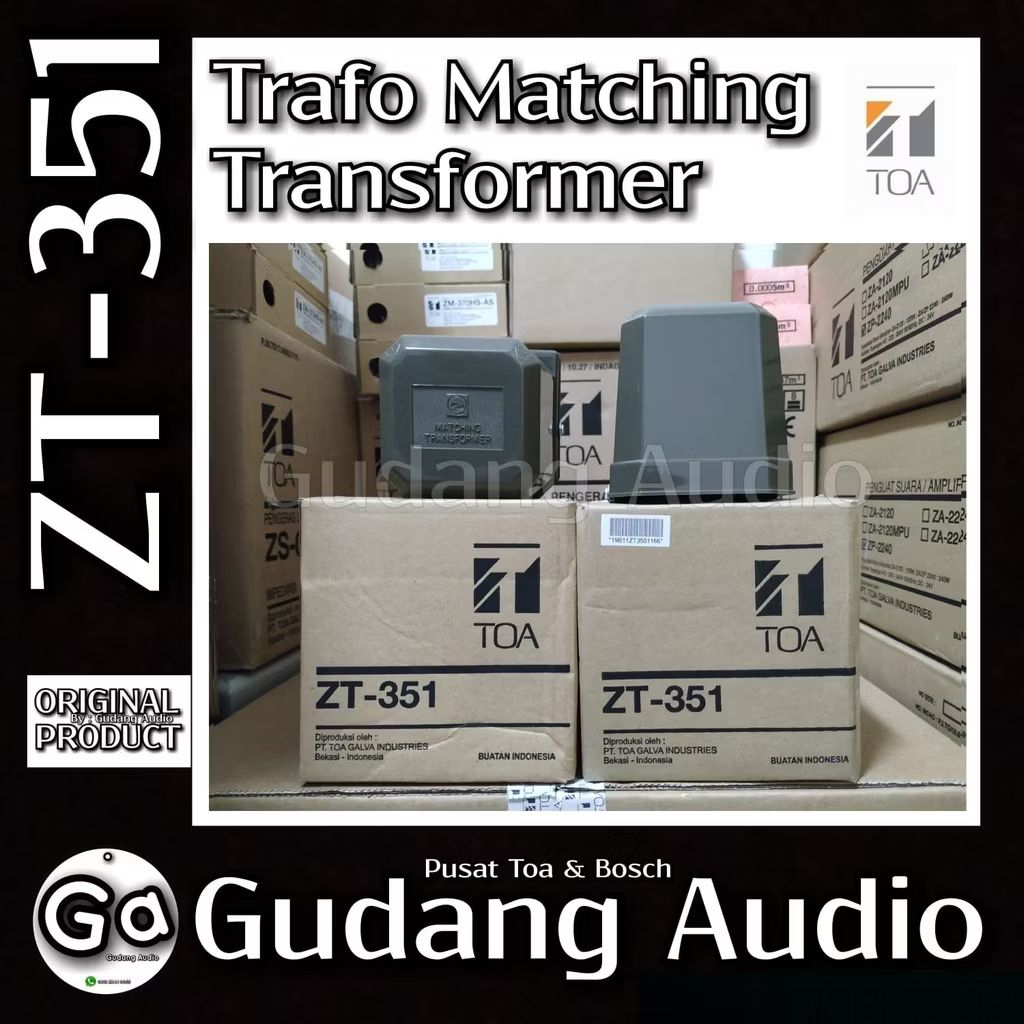 ZT-351 TRAFO MATCHING TRANSFORMER ZT-351 ZT 351 UNTUK CORONG SPEAKER TOA 25 WATT ORIGINAL