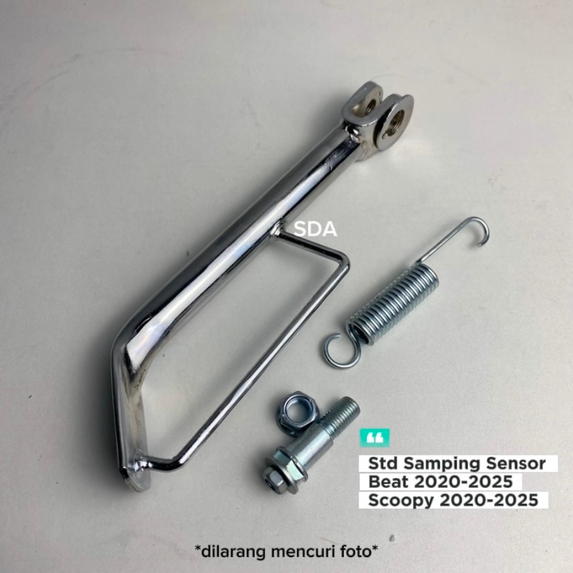 Standar Samping Beat Scoopy 2020-2025 Sensor Modif Chrome