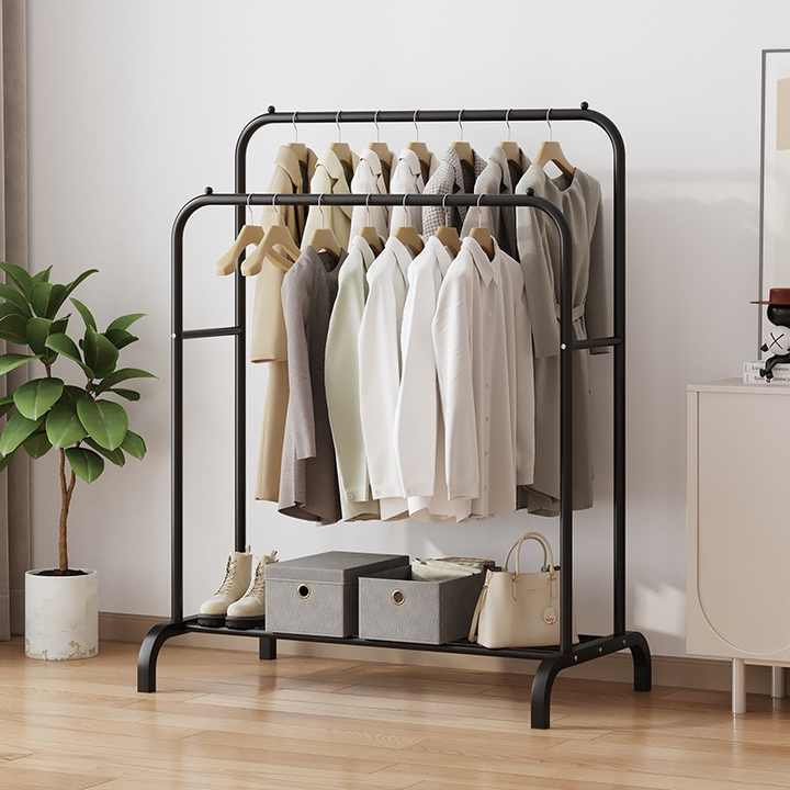 Rak Penyimpanan Baju Gantung Besi Kokoh Stand Hanger Tempat Baju Gantung