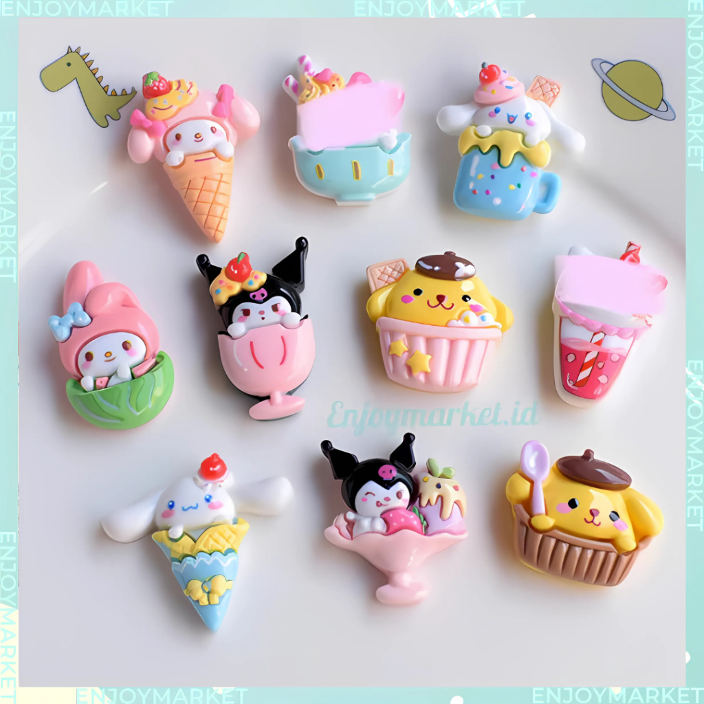 

Stiker 3D Motif Ice Cream Lucu Karakter Sanrio Buat DIY Botol Minum Dompet DIY