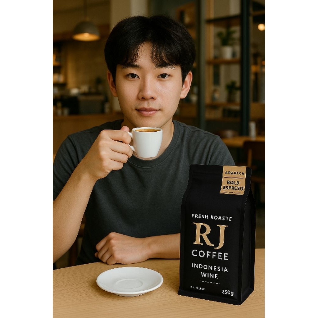 

Kopi Lanang Bold Espreso Arabika Aceh Gayo Grade 250gram - RJ Coffee and rosteary// Bubuk kopi halus (fine)/Biji