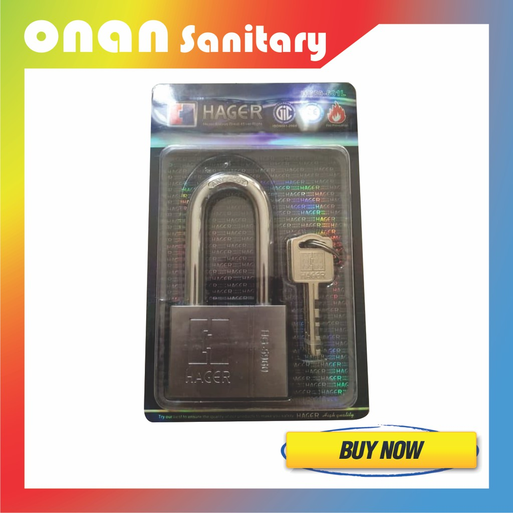 Hager Gembok  Lock Standard Long 60mm HG-5960L