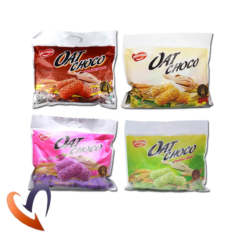 

Naraya Oat Choco 400g – Camilan Bergizi Rasa Cokelat / Pandan / Ubi Ungu / Original
