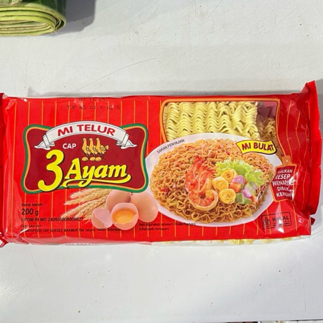 

Mi Telur Cap 3 Ayam | Mi Bulat 200g | Fresh Buah Amanah