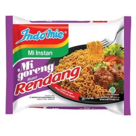 

Indomie Mie Instan Goreng Rasa Rendang isi 91 Gram