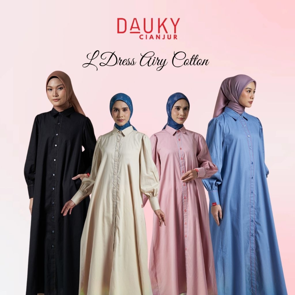 ELZATTA DAUKY GAMIS DAUKY GAMIS ELZATTA L DRESS AIRY COTTON BAHAN POLY COTTON ELZATA GAMIS ELZATTA T
