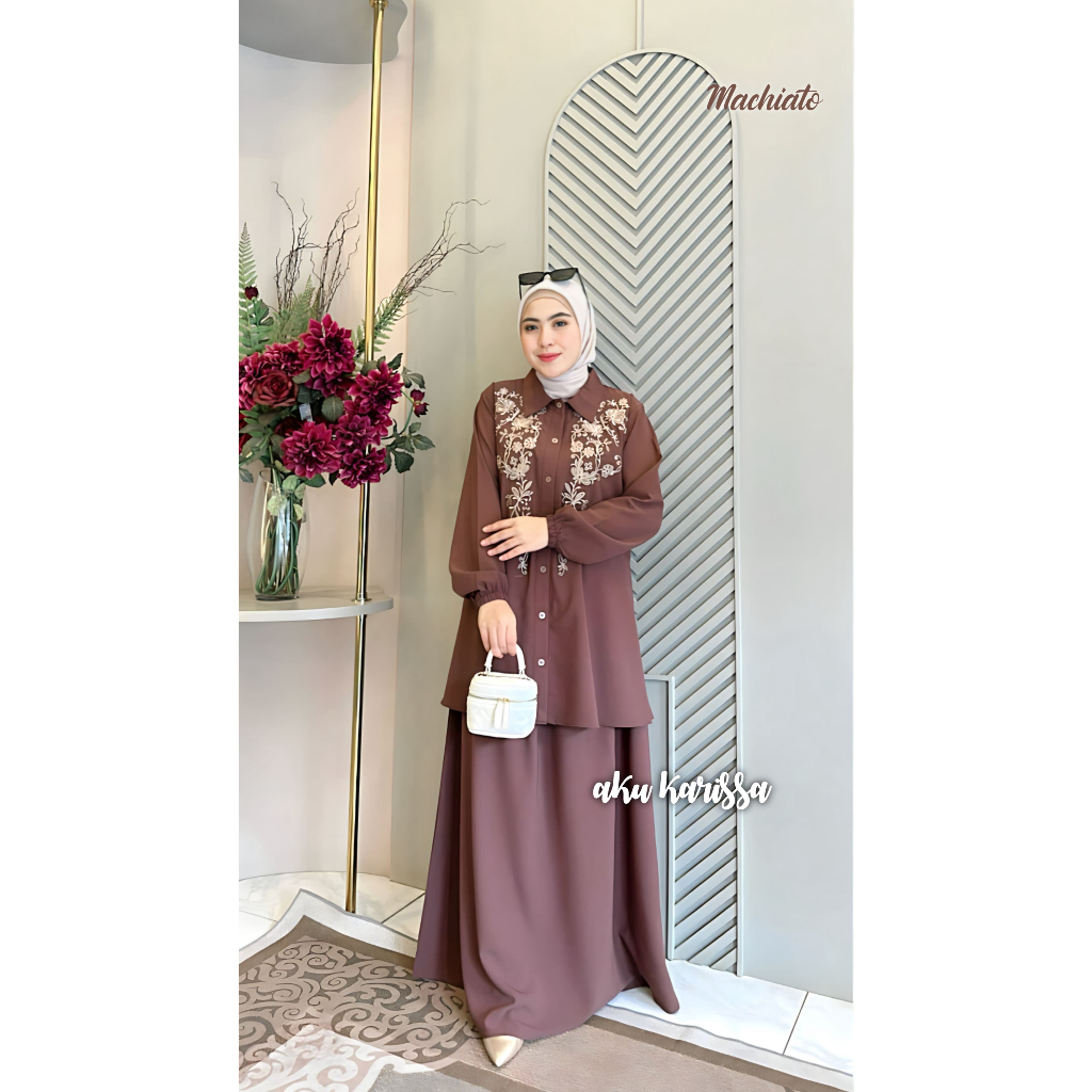 Setelan Rok Zenaira By AKU KARISSA# Set rok Termurah# Set Rok Sabrina# Set Rok Yang Banyak Dicari# S