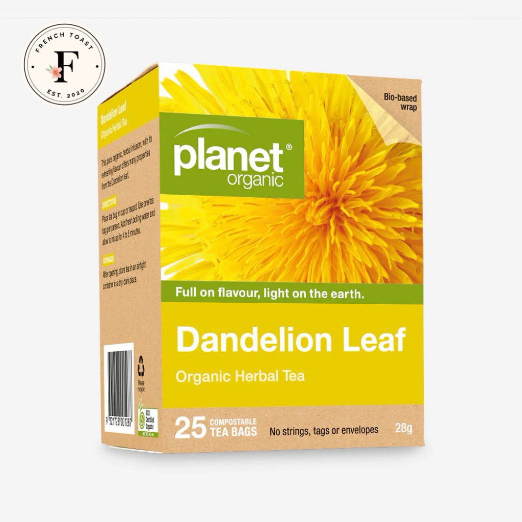 

Planet Organic Dandelion Leaf Tea 25 Tea Bags Certified Organic Teh Digestion Bloating Kembung Gangguan Pencernaan Liver Detox Vitamin C Vit Flu