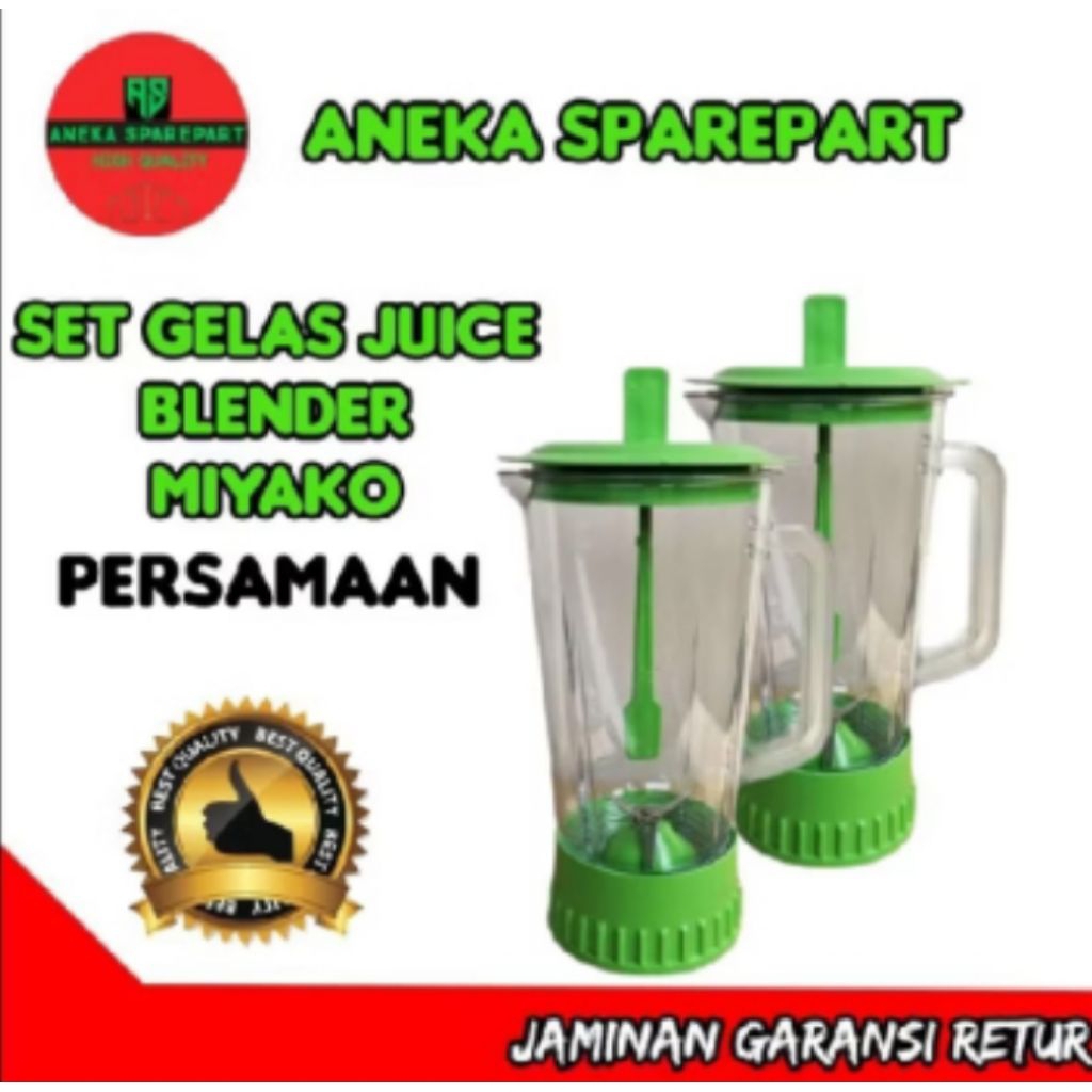 set Gelas blender  miyako /TRISONIC /GMC/YASAKA /ADVANCE /NIKO /OMEGA/NATIONAL