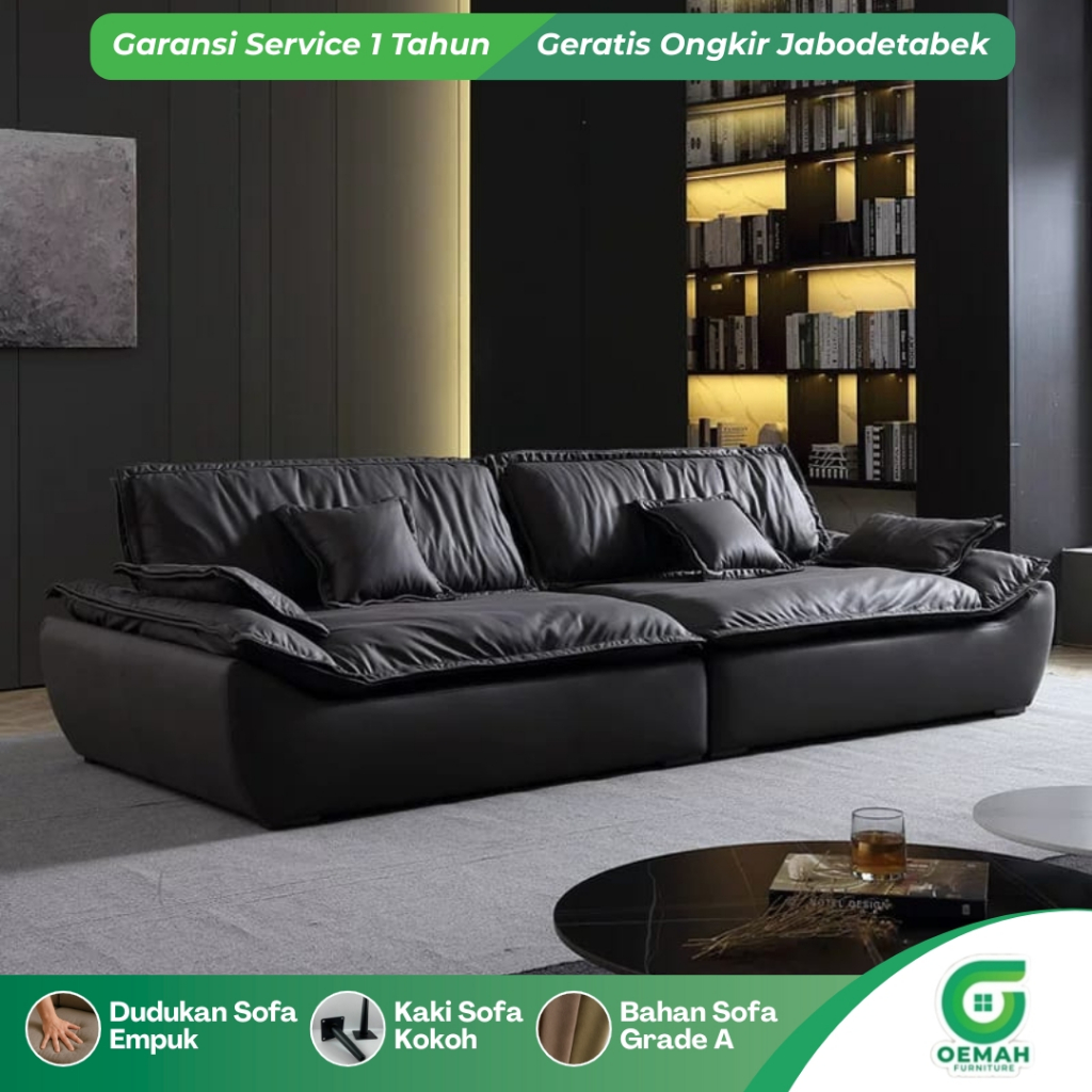 Cloud Sofa Minimalis Ruang TV Nyaman Super Empuk Kekinian