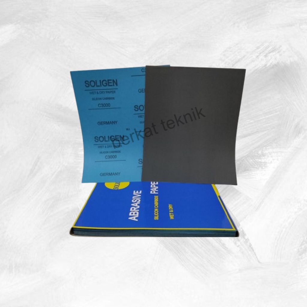 AMPLAS DUCO SOLINGEN BIRU 1500 WATERPROOF ABRASIVE PAPER GRIT 1500 BIRU