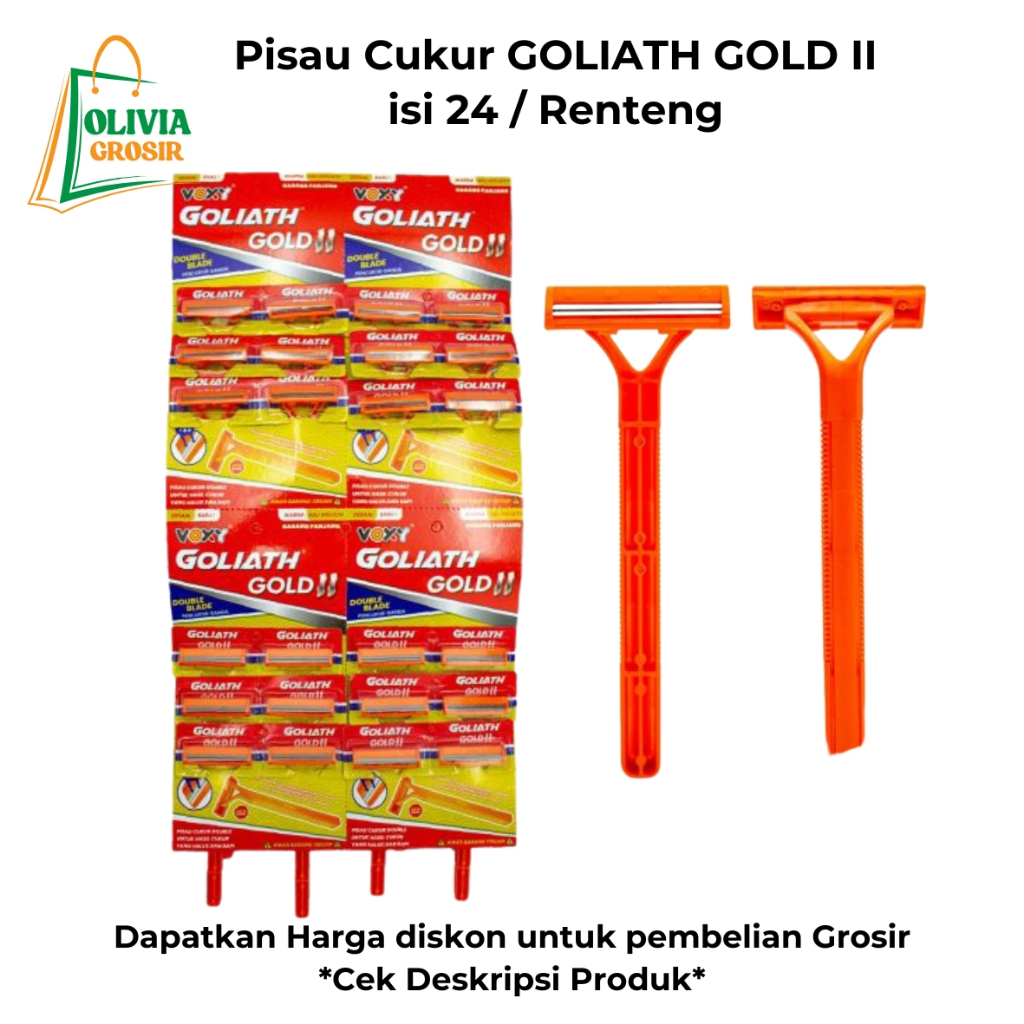 Pisau Cukur Goliath Gold II (Pack)