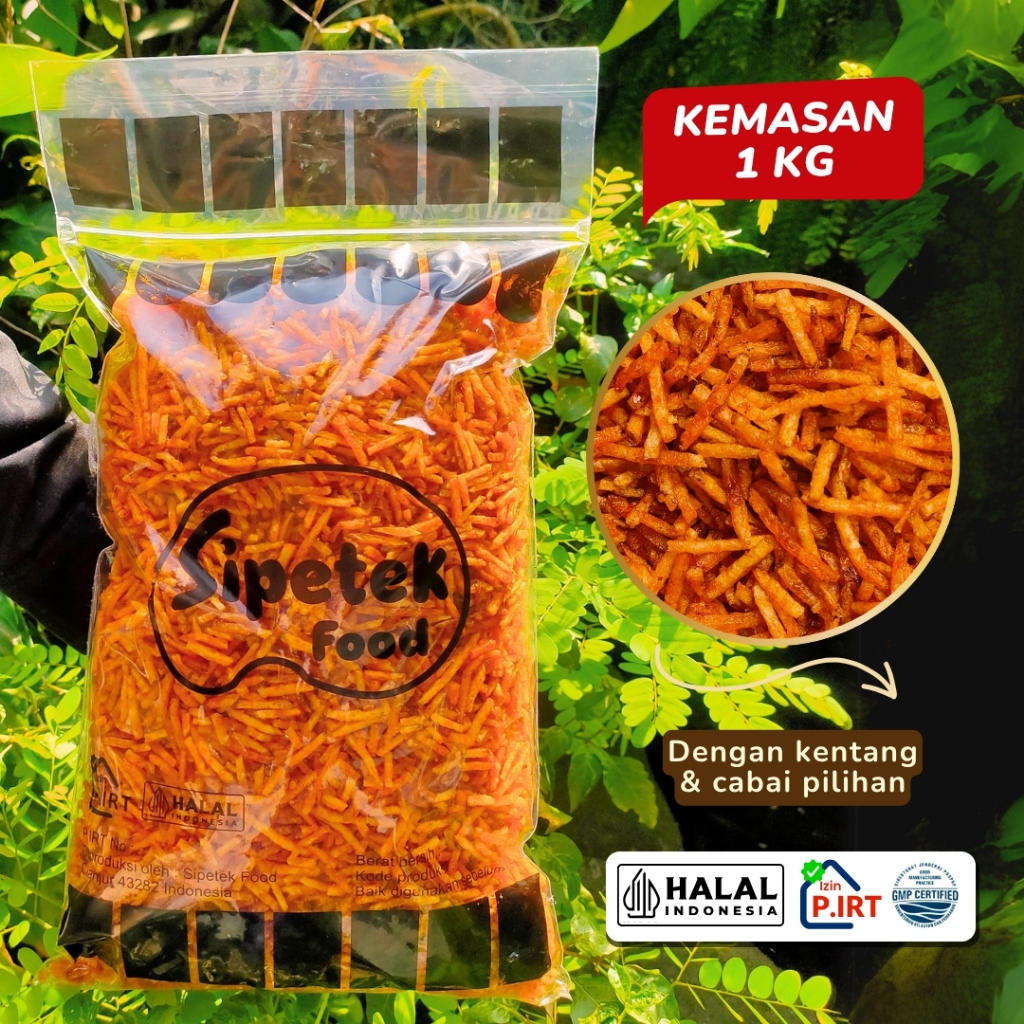 

Kentang Mustofa 1kg Pedas Manis Balado Sipetek Lauk Siap Saji Tahan Lama Termurah Sipetek Food
