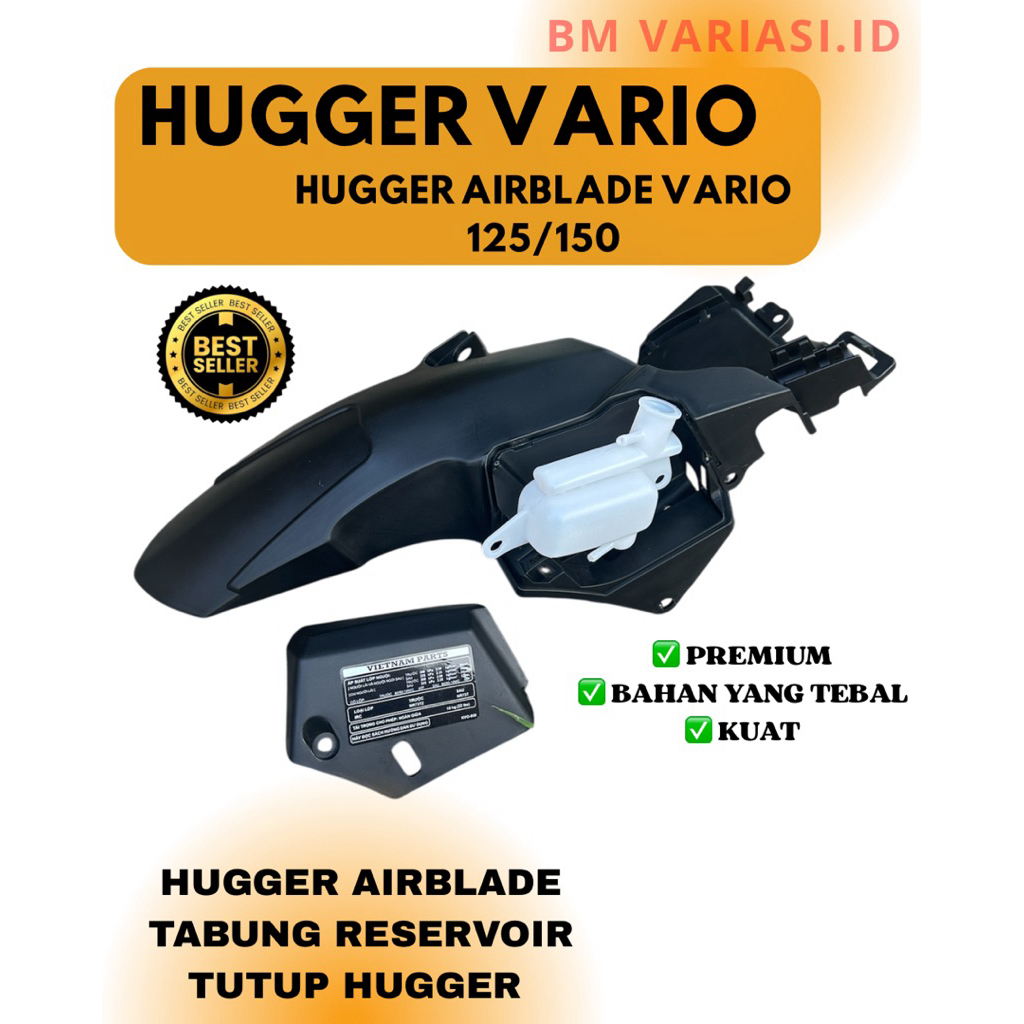 HUGGER COVER AIRBLADE |HUGGER AIR BLADE VARIO 125|HUGGER VARIO 125/150 |SPAKBOR KOLONG VARIO 125/150