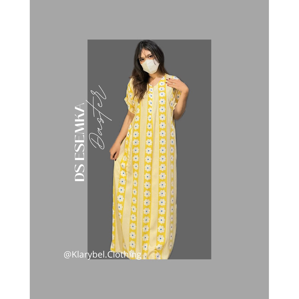 Klarybel.Clothing Daster panjang wanita kekinian baju tidur daster busui friendly daster Esemka