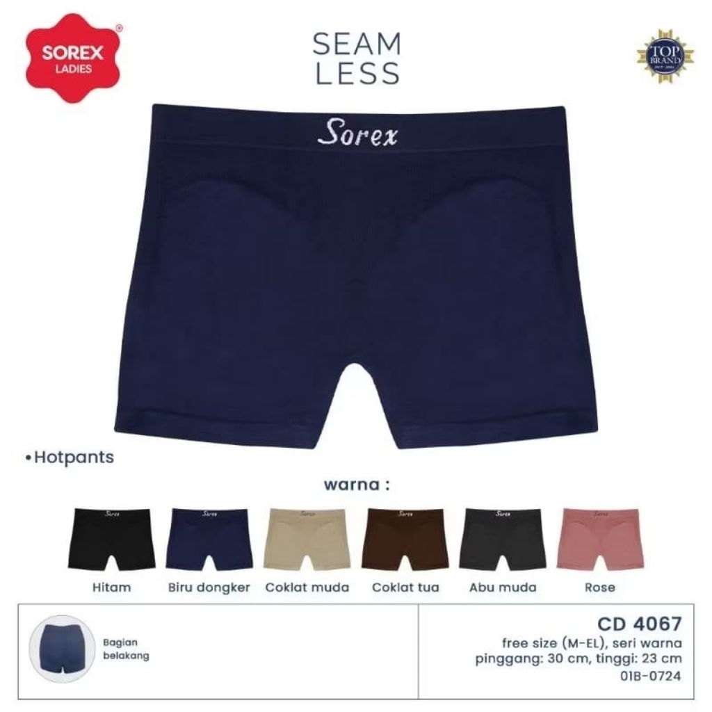 Sorex Cd segiempat 4067 celana dalam wanita boxer all size