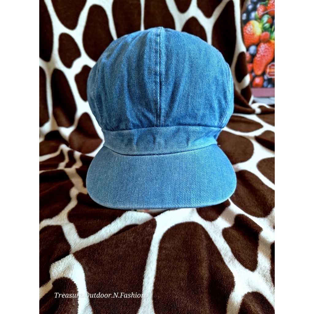 Topi Newsboy Denim Classic Vintage