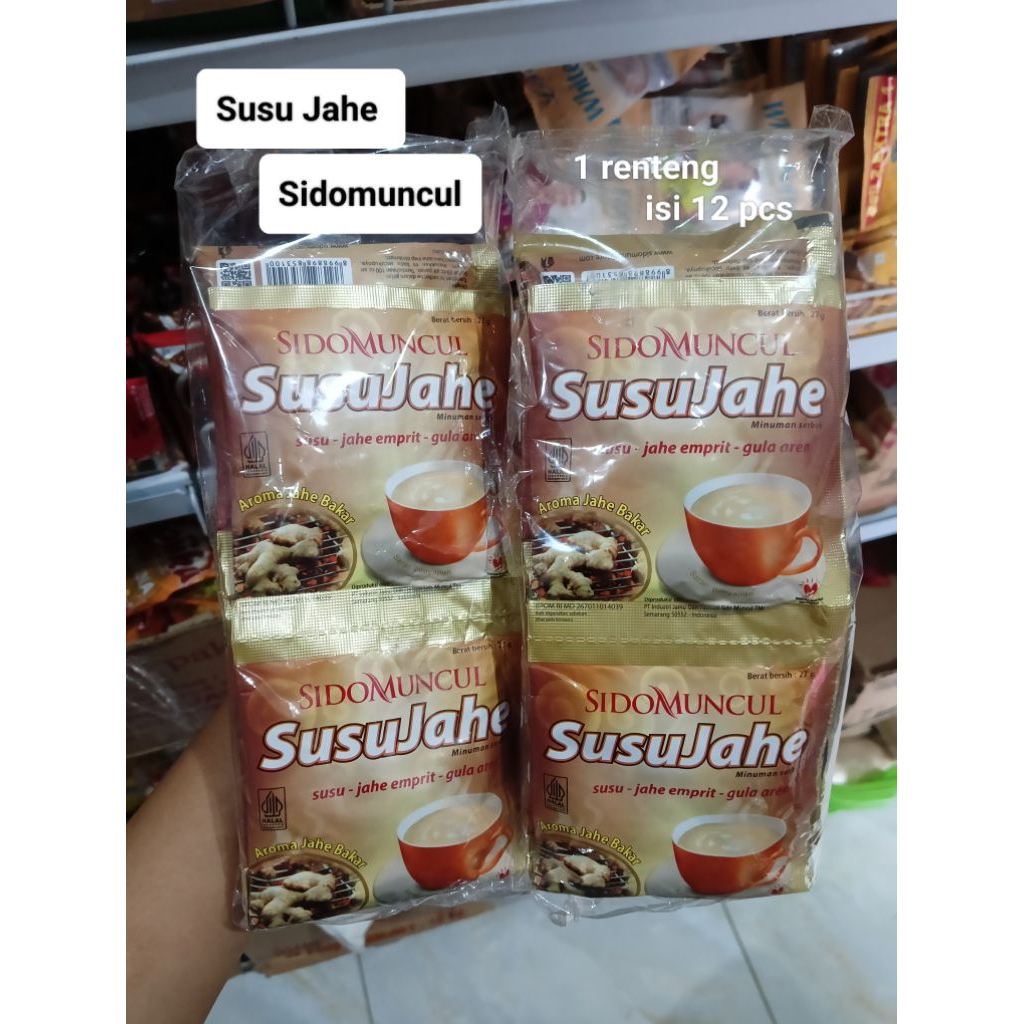 

[ isi 12 pcs ] Susu Jahe Sidomuncul/SusuJahe Renteng