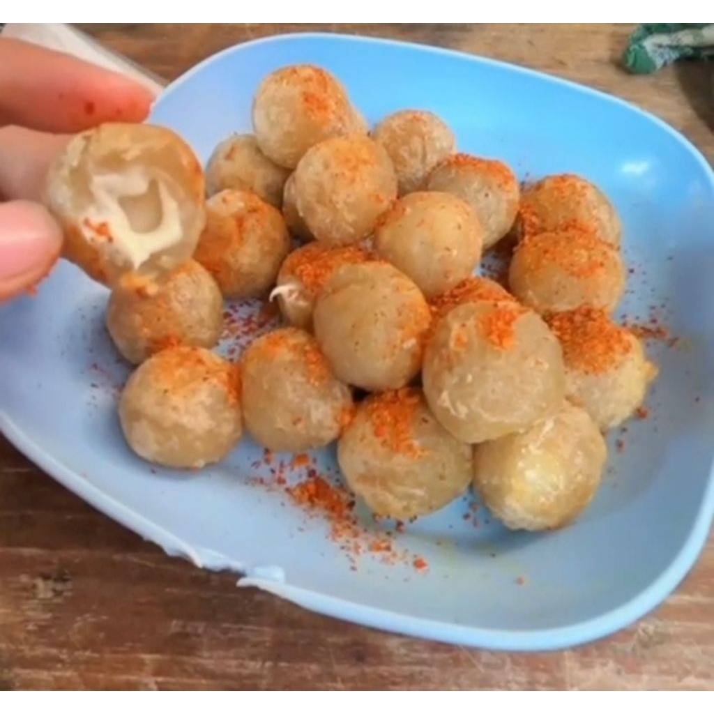 

Cimol bojot keju lumer gurih dan lezat