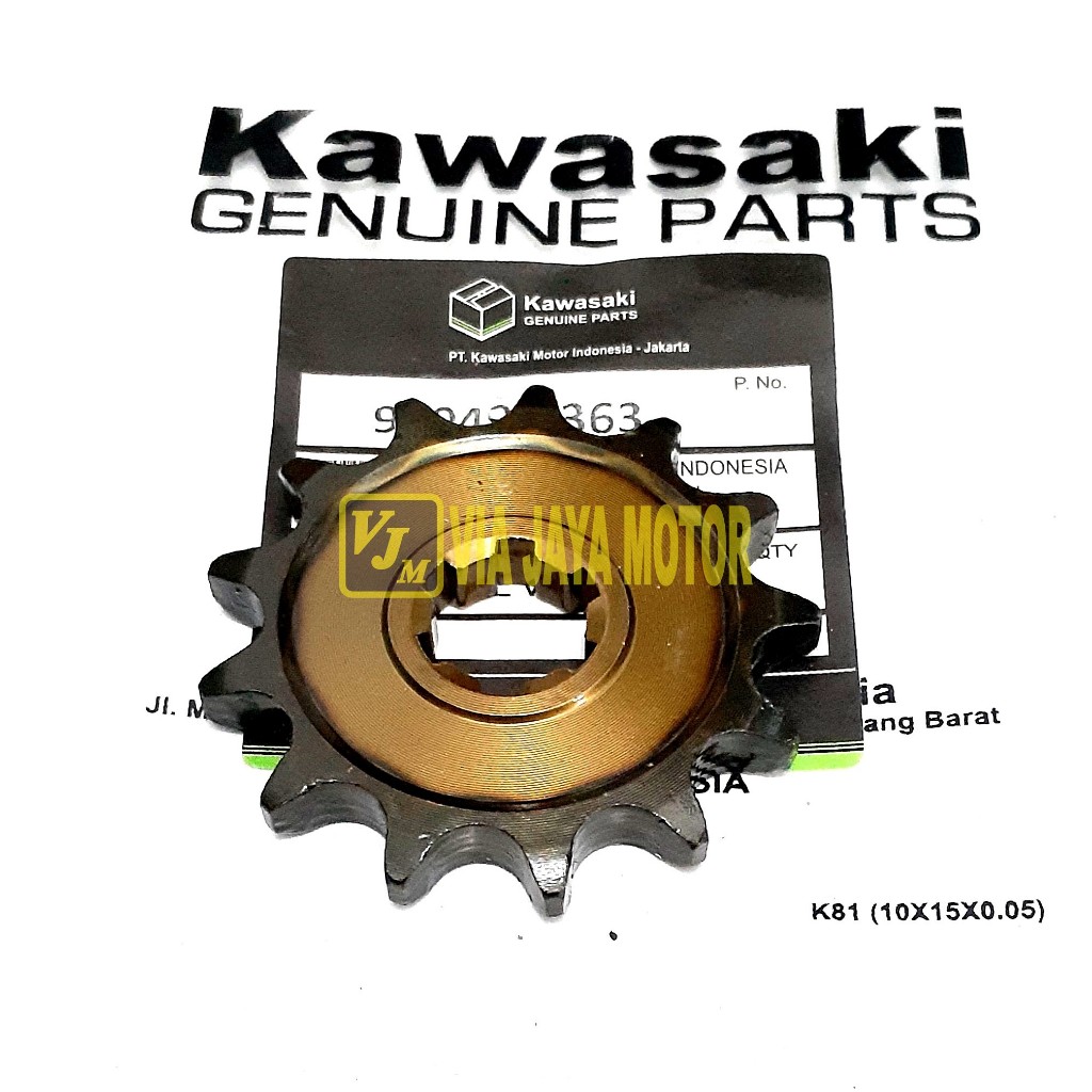 VJM GIR GEAR DEPAN 428 - 13T KAWASAKI KLX 150 DTRACKER Ukuran 428 - 13T