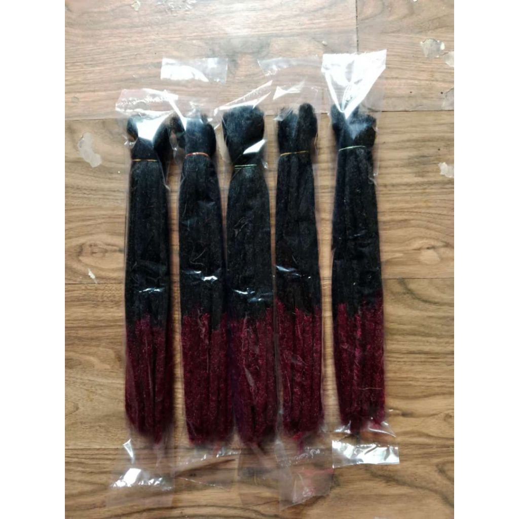 aksesoris rambut sintetis model gimbal