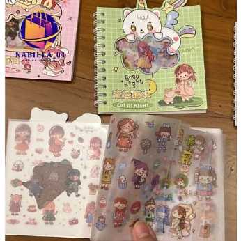 

Stiker Buku Spiral Momo Sticker Anti Air Sticker Waterproof + Akrilik Gantungan Kunci