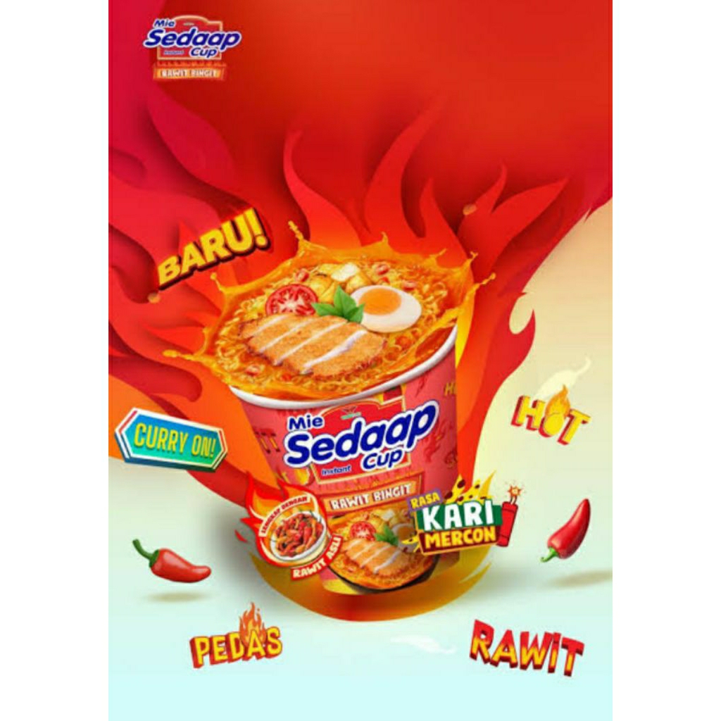 

Mie Sedaap cup kari mercon rawit bingit