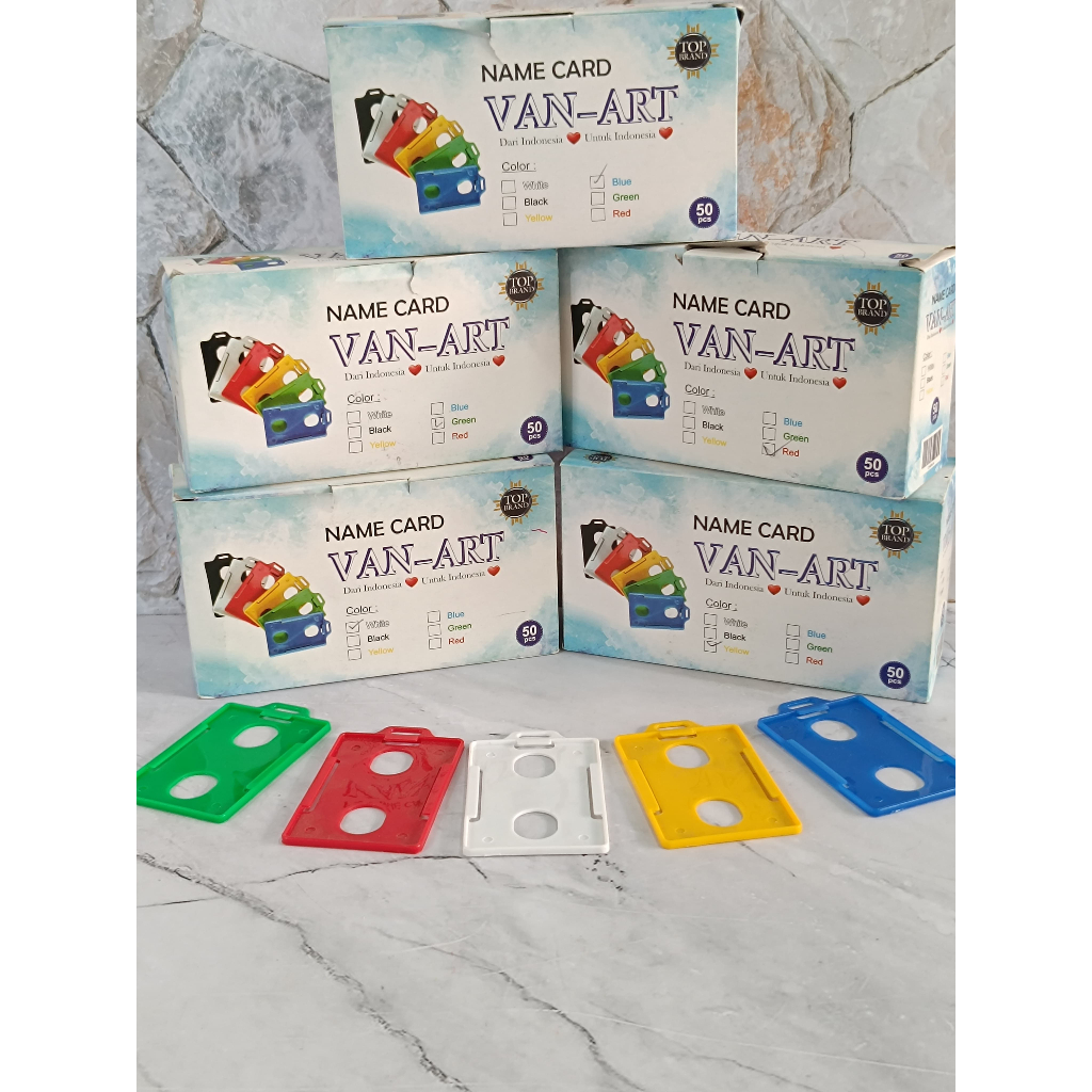 

SATUAN ( 1 BIJI ) Name Tag Plastik / Card Holder Mika / Frame Casing Tempat ID Card