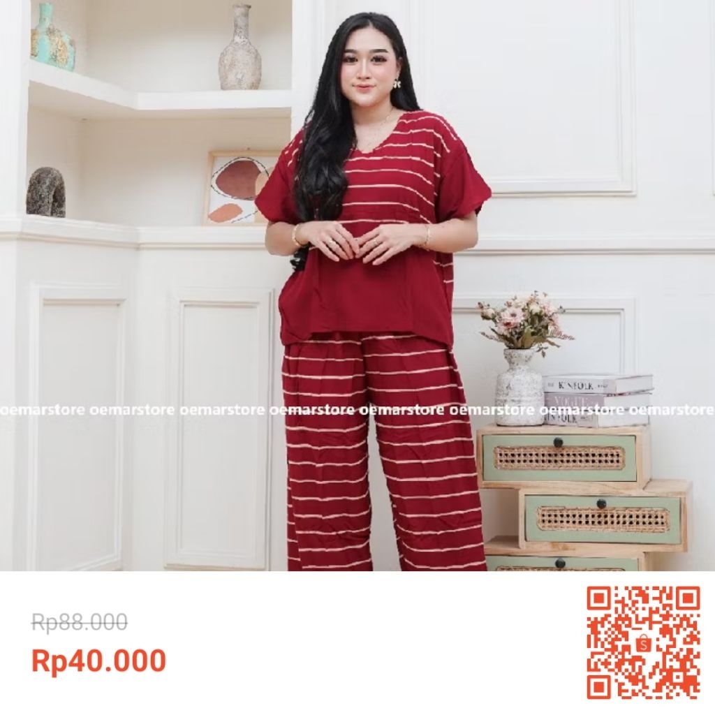 SETELAN CELANA PANJANG KULOT MOTIF SALUR || SETELAN BATIK LD 120 PANJANG CELANA