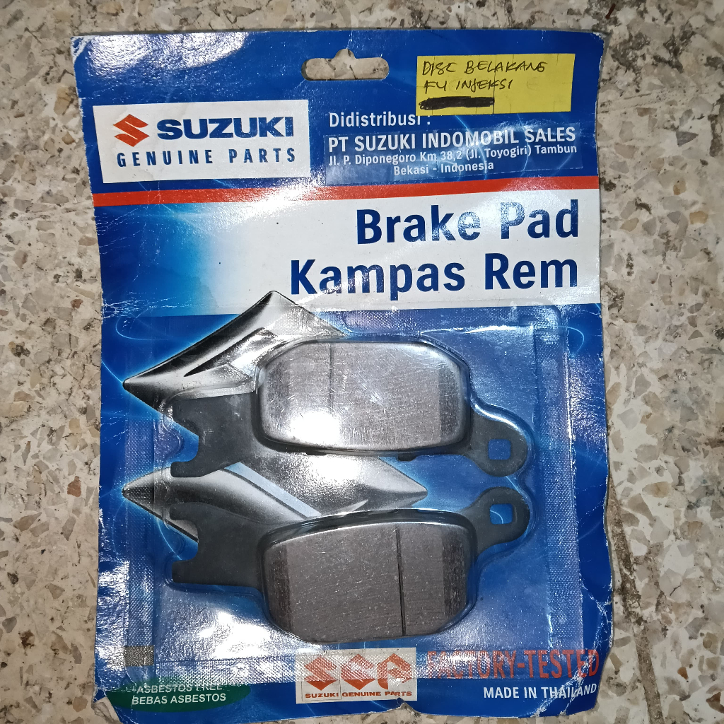 Kampas rem belakang satria fu Fi Dispet belakang satria fu Fi Discpad belakang satria fu fi 69100-12
