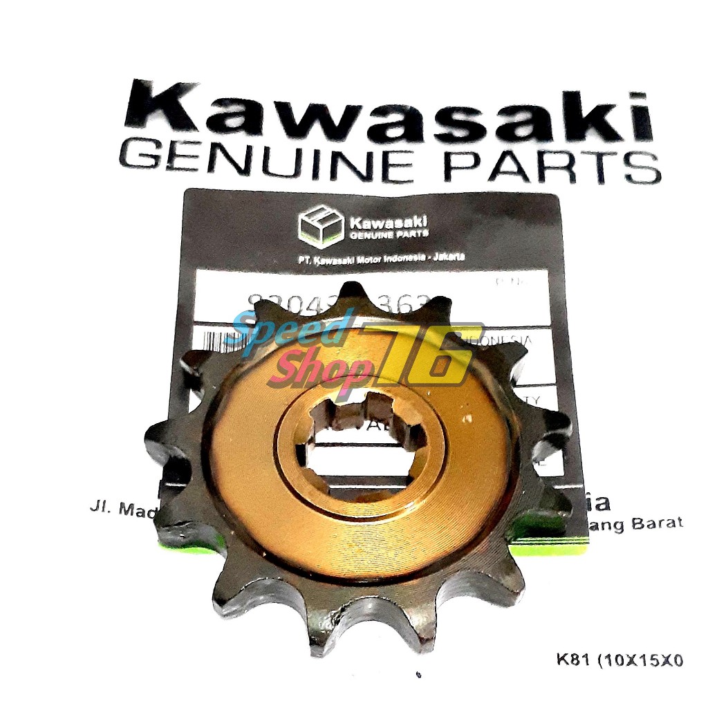 SP76 GIR GEAR DEPAN 428 - 13T KAWASAKI KLX 150 DTRACKER Ukuran 428 - 13T