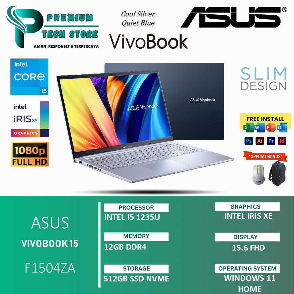 Laptop Asus Vivobook 15 F1504ZA Intel Core i5 1235U 24GB 1TB 15.6 FHD Windows 11 Original