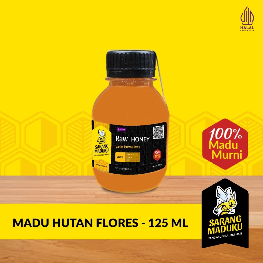 

Sarang Maduku Madu Flores Asli Murni 100% Raw Honey 125ml