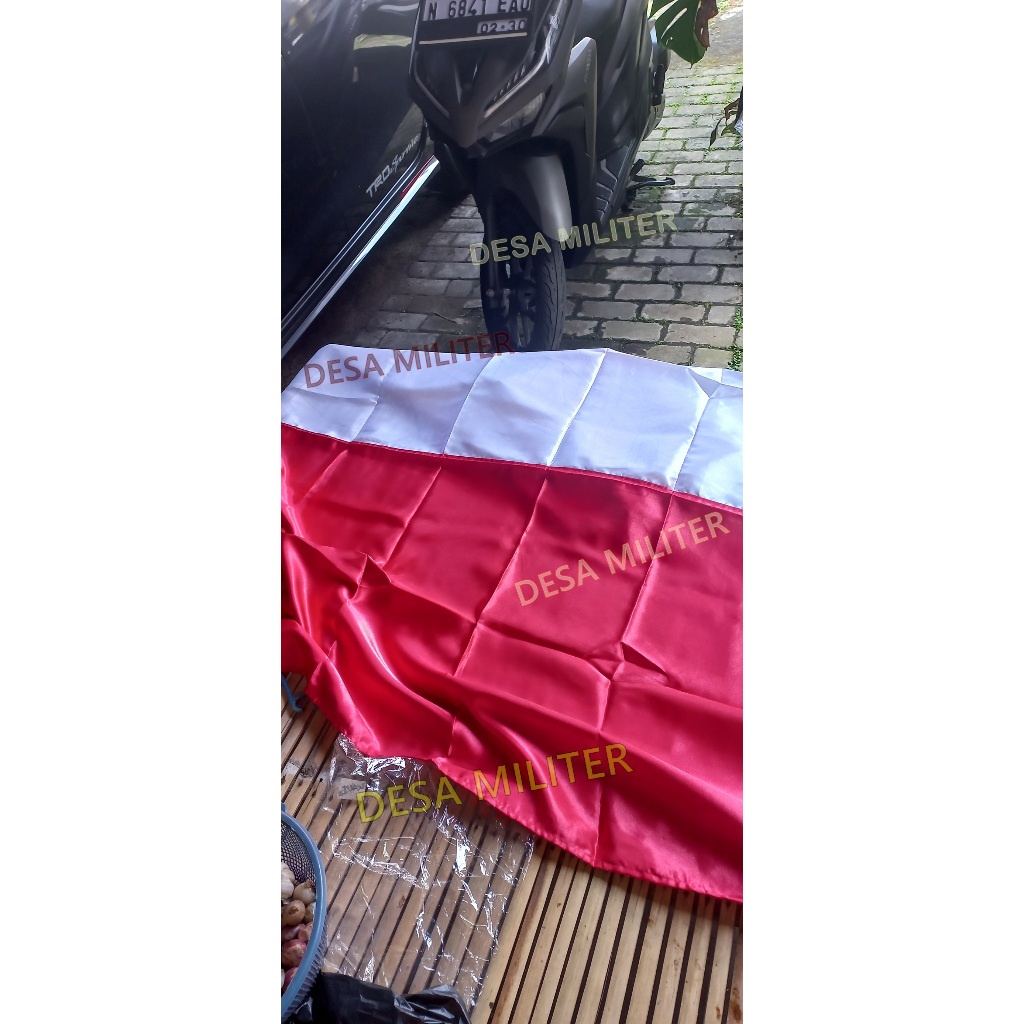 PROMO BENDERA MERAH PUTIH Satin Tebal Ukuran 120 X 180 / BENDERA MERAH PUTIH KAIN Satin / Bendera Ka