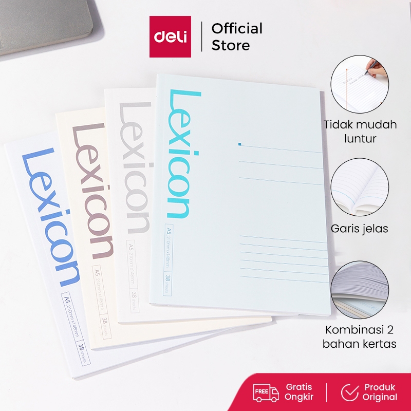 

Deli Buku Catatan Kerja / Office Soft Cover Notebook A5 7983