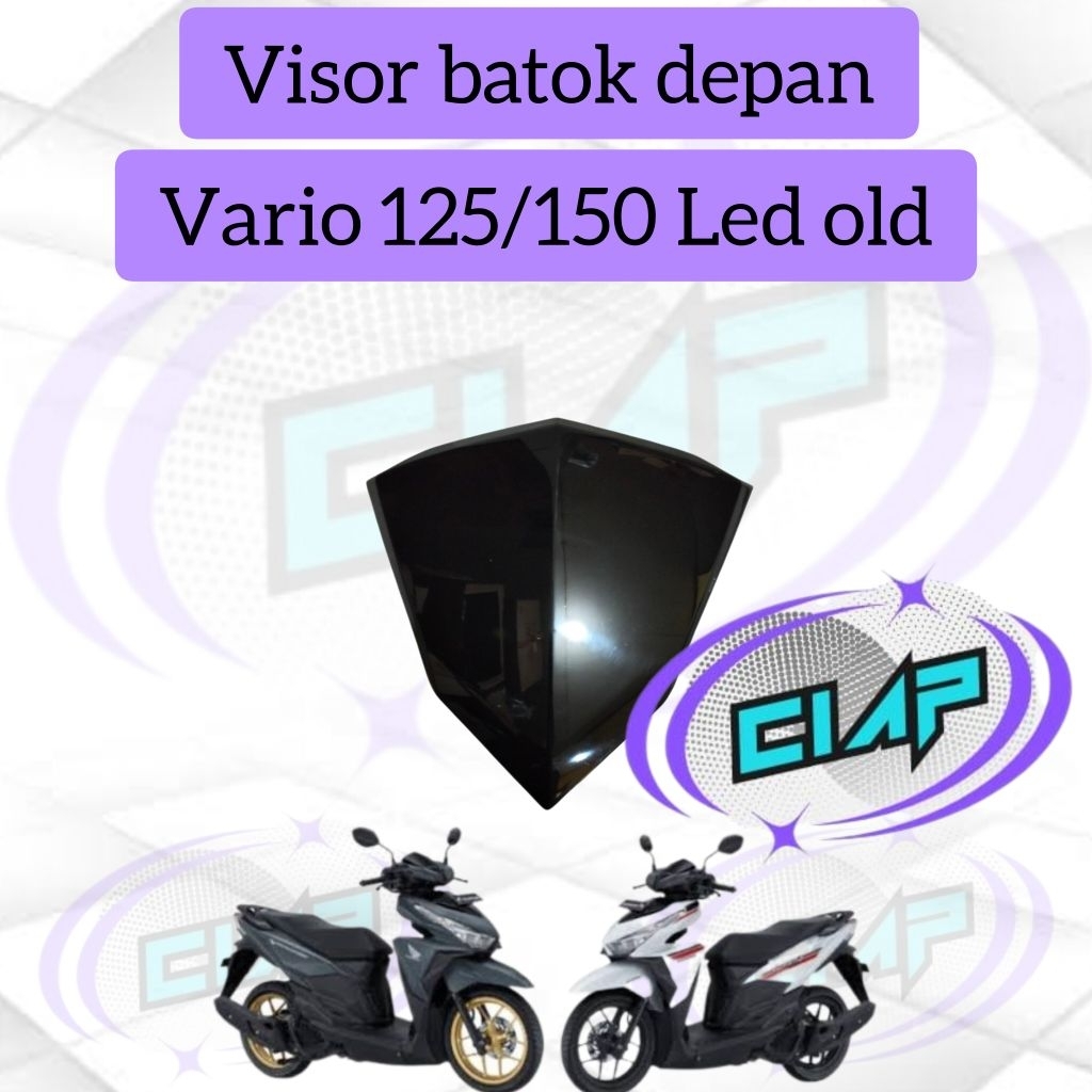Visor Batok Depan Vario 125 150 Led Old Hitam 2015 2016 2017